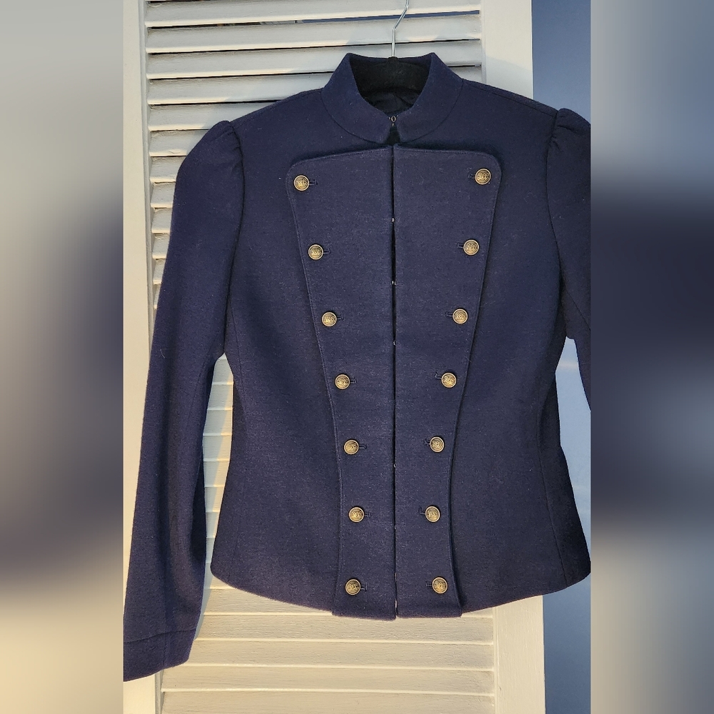 Women's Navy Military Style Jacket